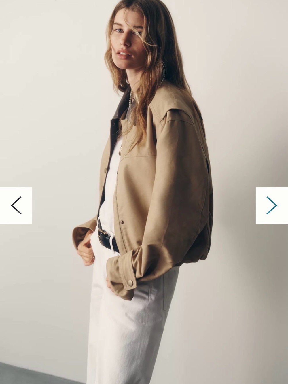 NWT; Pilcro Khaki 100% Cotton Utility Jacket - Picture 4 of 6